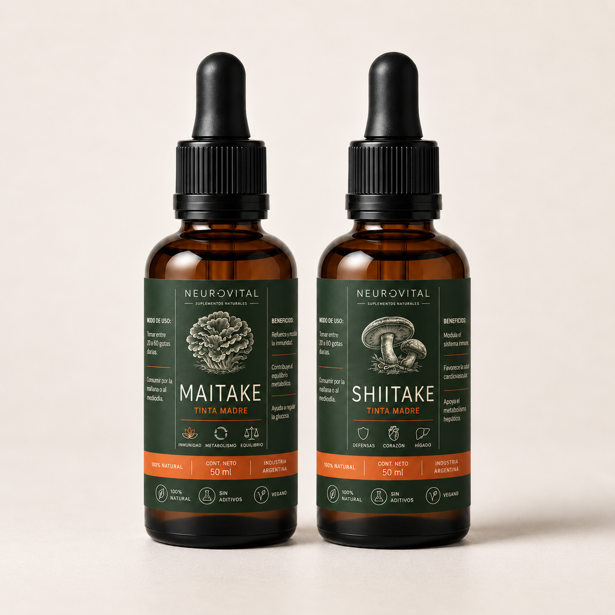 INMUNIDAD METABÓLICA — Maitake + Shiitake